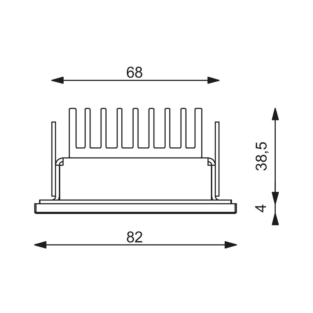 Lookup Mini LED light - 82 x 82 mm