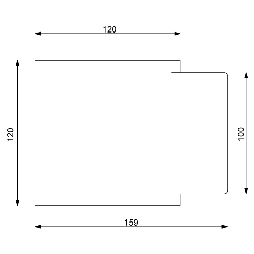 led wall light sketch