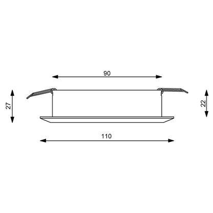 Recessed LED Light EB22 (Slave) - Ø 110 mm - NAVIEL